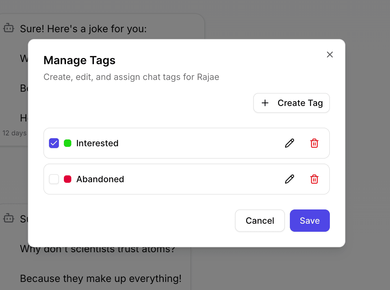 How to Create and Manage Chat Tags in CXWizard
